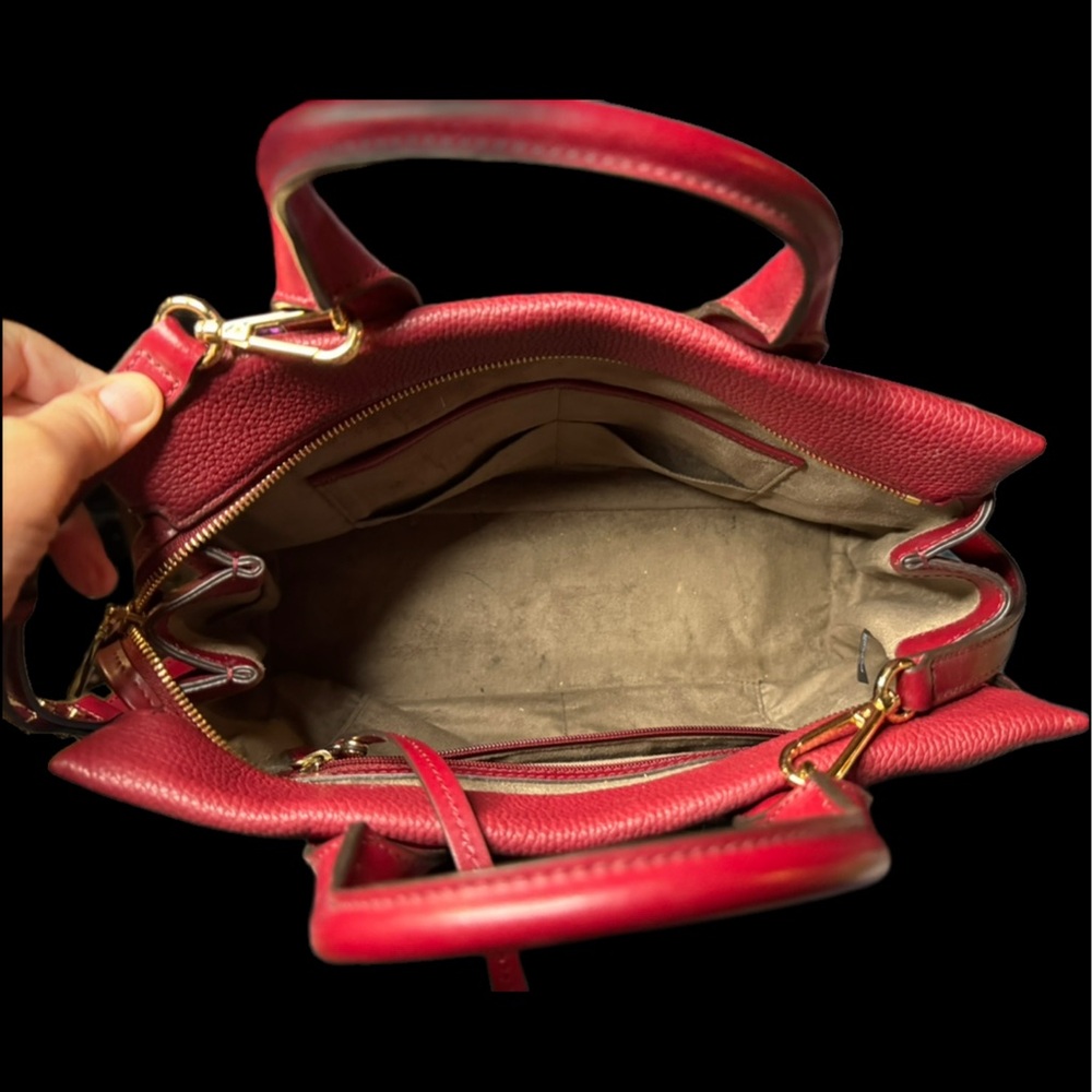 Michael Kors Cherry Red Satchel - Picture 7 of 16